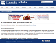 Tablet Screenshot of gymnasium-berlin.net